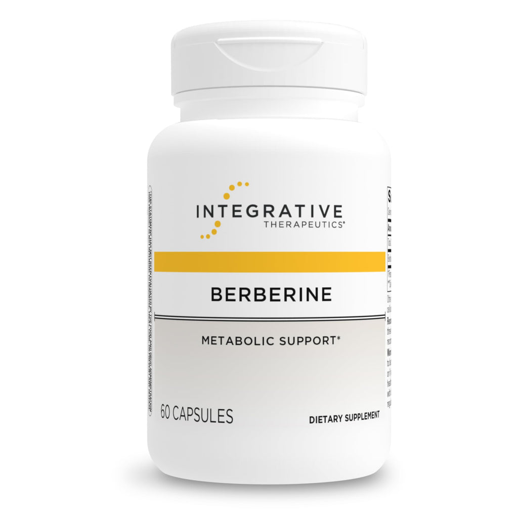 Integrative Therapeutics® Berberine - 1000–1500 mg Daily - Berberine HCL Supplement for Metabolic Support* - Gluten-Free & Vegan Supplements for Men & Women - 60 Capsules