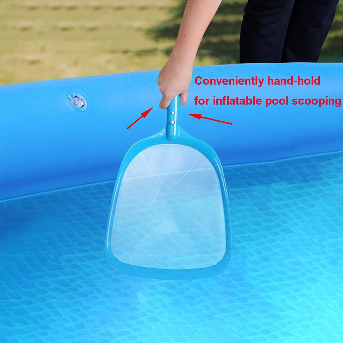 Buy now ATIE Pool Spa Leaf Skimmer Net with White Ultra Fine Mesh with 4" Deep Pocket Great for Removing Leaves & Debris in In-Ground Pool Spa and Above Ground Pool, Inflatable Pool, Hot Tub, and Fountain at indiglob india