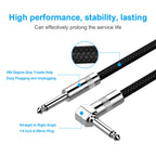Buy now New bee Guitar Cable 10ft Electric Instrument Bass AMP Cord for Electric Mandolin, Pro Audio (Right Angle to Straight, Black) at indiglob india