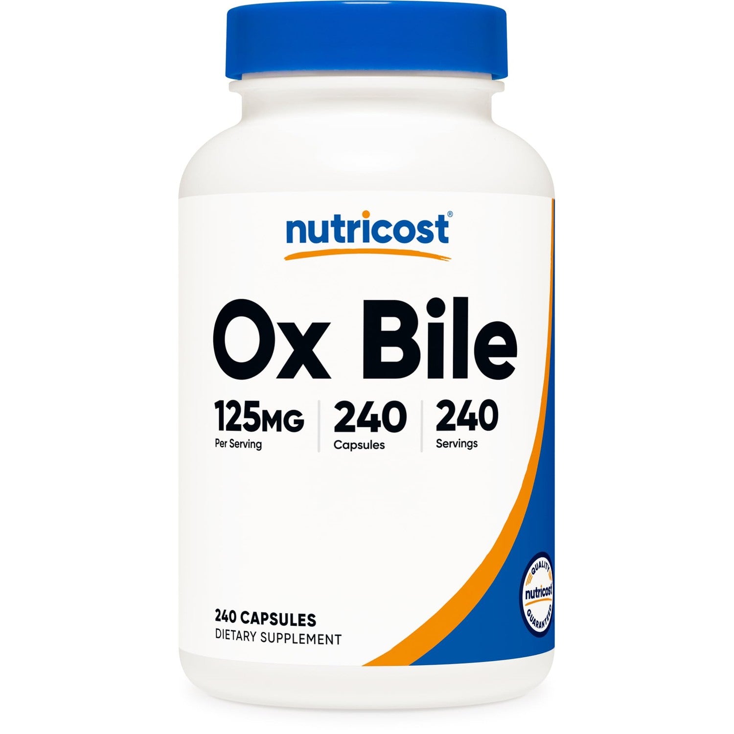 Nutricost Ox Bile Capsules 500mg Per Serving (120 Capsules) Gluten-Free | GMO-Free