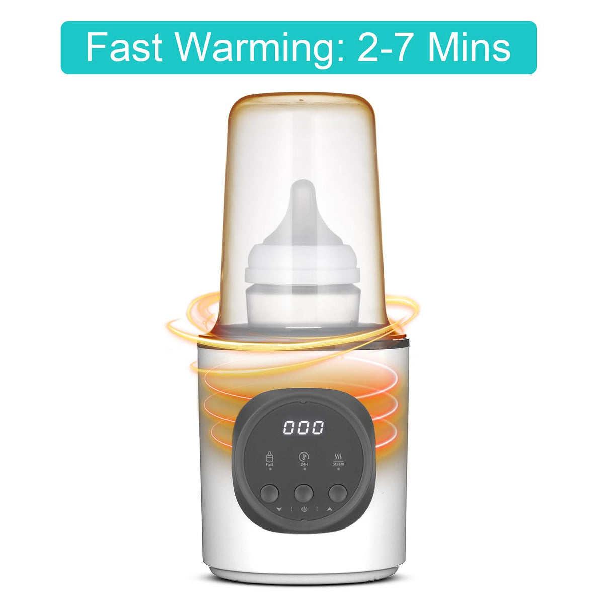 Vaundra Fast Baby Bottle Warmer for Breastmilk and Formula 120V