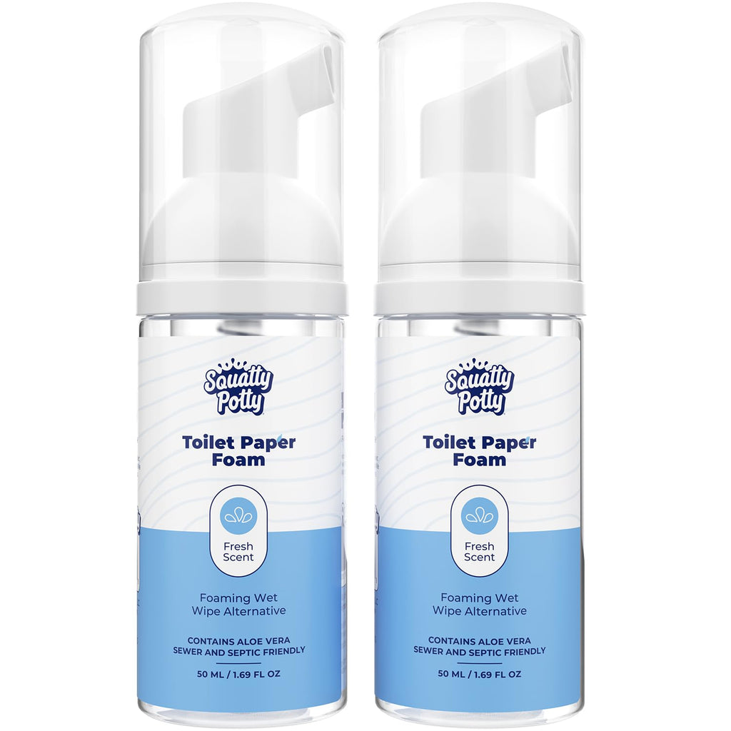 Squatty Potty Toilet Paper Tissue Paper Foam - 2 Pack, 50 ml, 1.69 Fl Oz