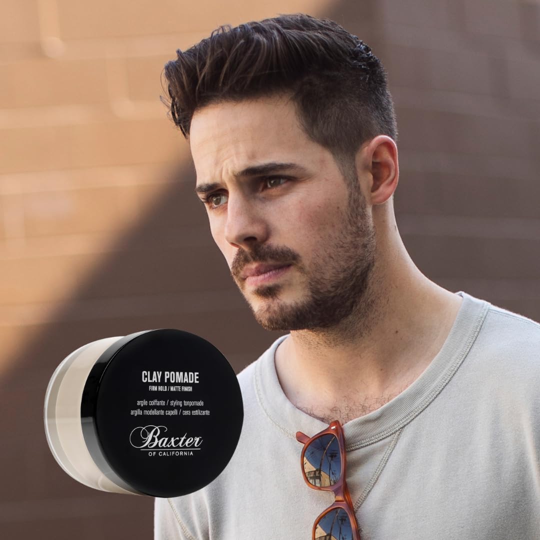Buy now Baxter of California Clay Pomade Firm Hold / Matte Finish Hair Pomade for Men and Women, Perfect for Texturizing Straight or Wavy Hair - 2 Ounces at indiglob india