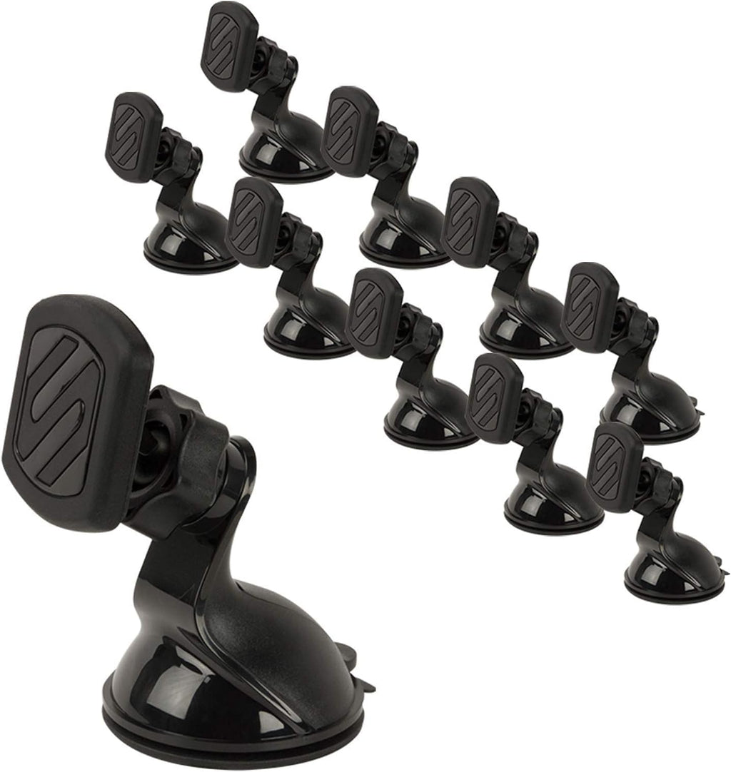 Buy now Scosche MAGDMB MagicMount Magnetic Phone Mount for Car, Dashboard Cell Phone Holder with 360Â° Adjustable Magnet Head, Universal Phone Stand for Car Compatible with iPhone, Samsung, and All Devices Window Dash Suction 10 Pack at indiglob india