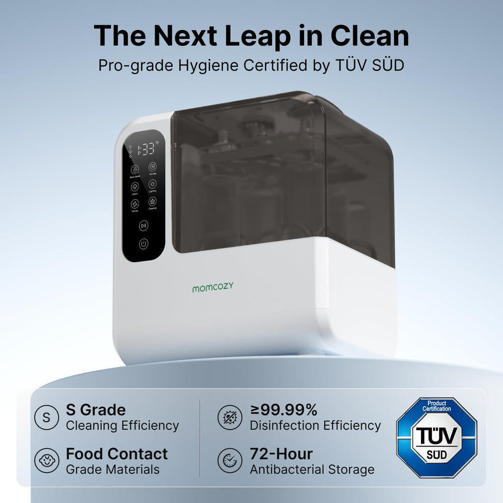 Momcozy DeepClean D8 Bottle Washer, Sterilizer & Dryer - Precision Cleaning