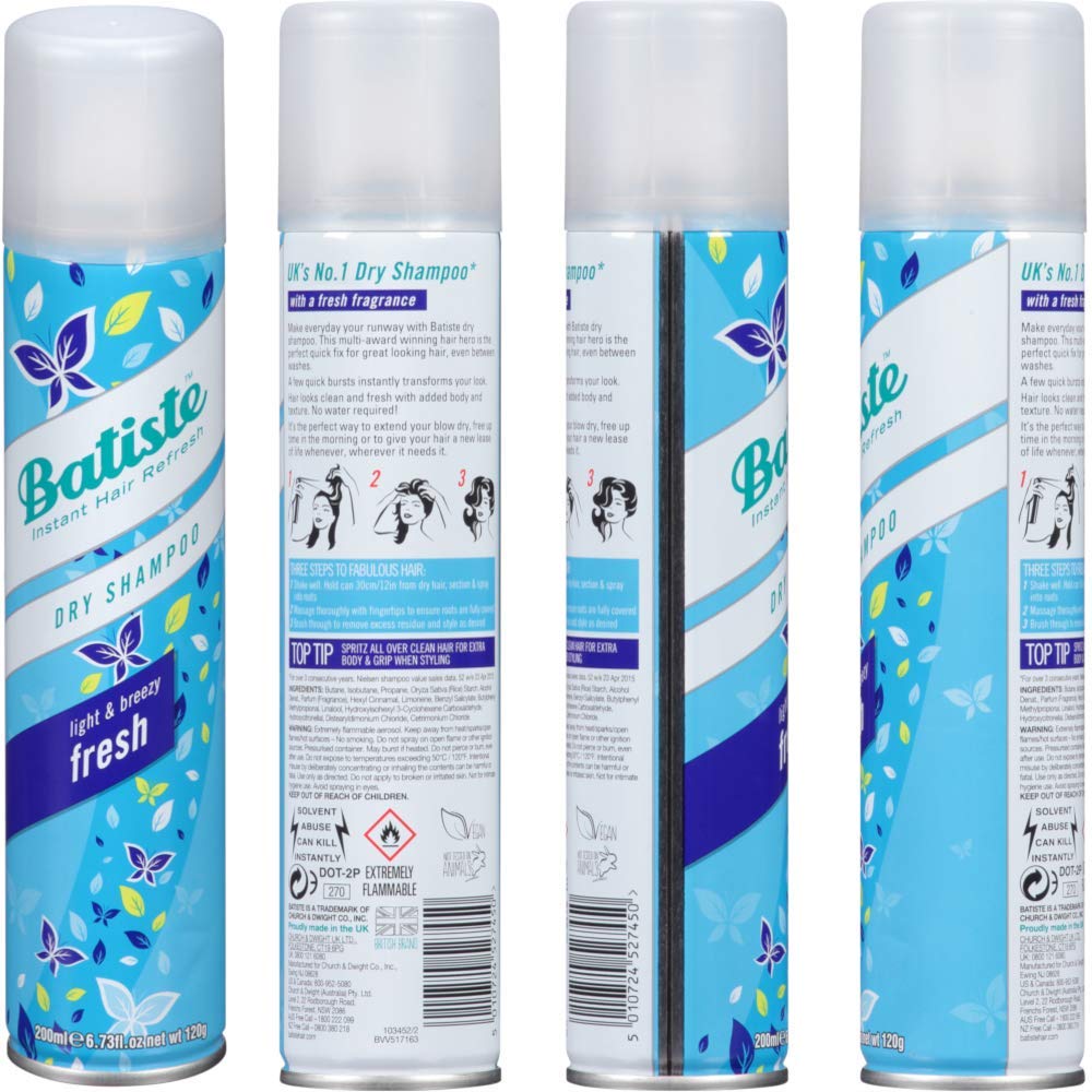 Buy now Batiste Shampoo Dry Fresh 6.73 Ounce (199ml) (3 Pack) at indiglob india