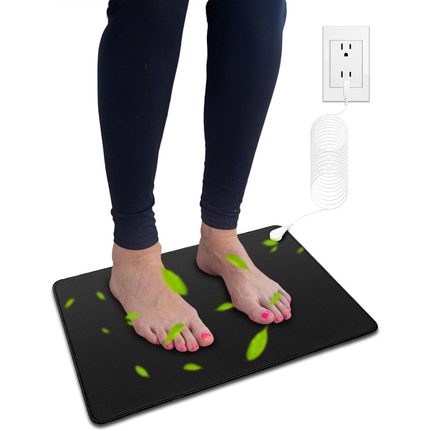 Buy now Reconnect to The Earth EMF Recovery Mat, 35.4x23.6 inches, Universal Grounding Sleep & Yoga Mat, Improves Energy, Sleep Assist, Helps with Anxiety - BLACK 23.6 x 13 Inch (Pack of 1) at indiglob india