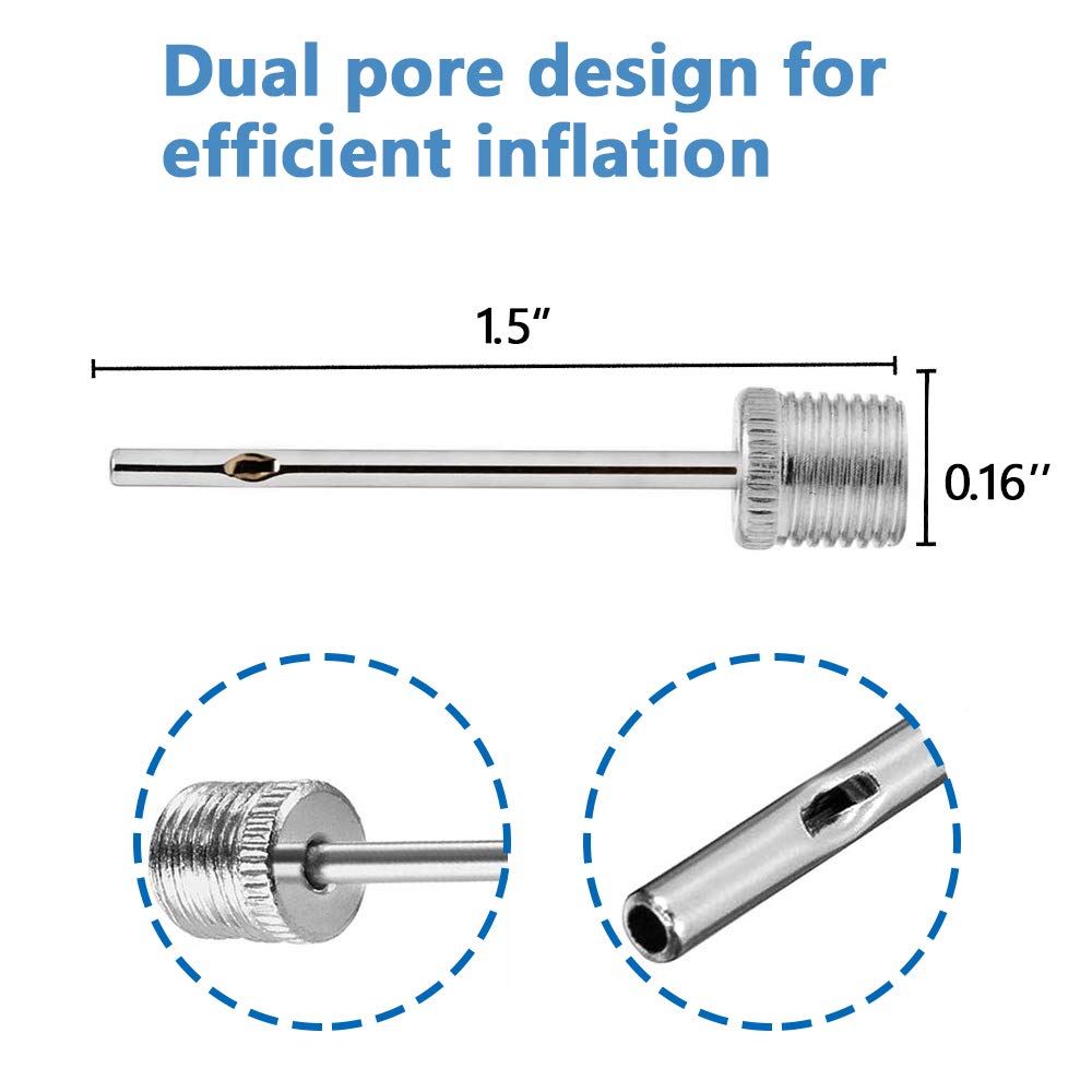 35pcs Air Pump Needle, Air Inflation Needle for Basketball, Soccer Ball, Volleyball, Football or Rugby Balls US Replacement Ball Pump Pin Air Inflating Pin with Portable Storage Box