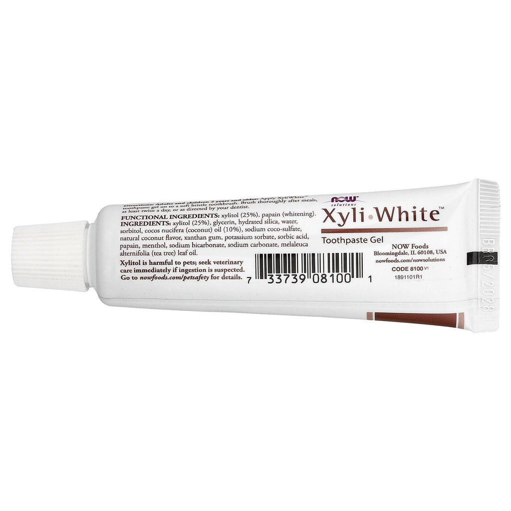 Buy now XyliWhite Coconut Oil Toothpaste Gel Now Foods 1 oz Gel at indiglob india
