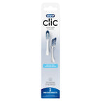 Buy now Oral-B Clic Toothbrush replacement heads, 2 count toothbrushes, white refill brush heads at indiglob india