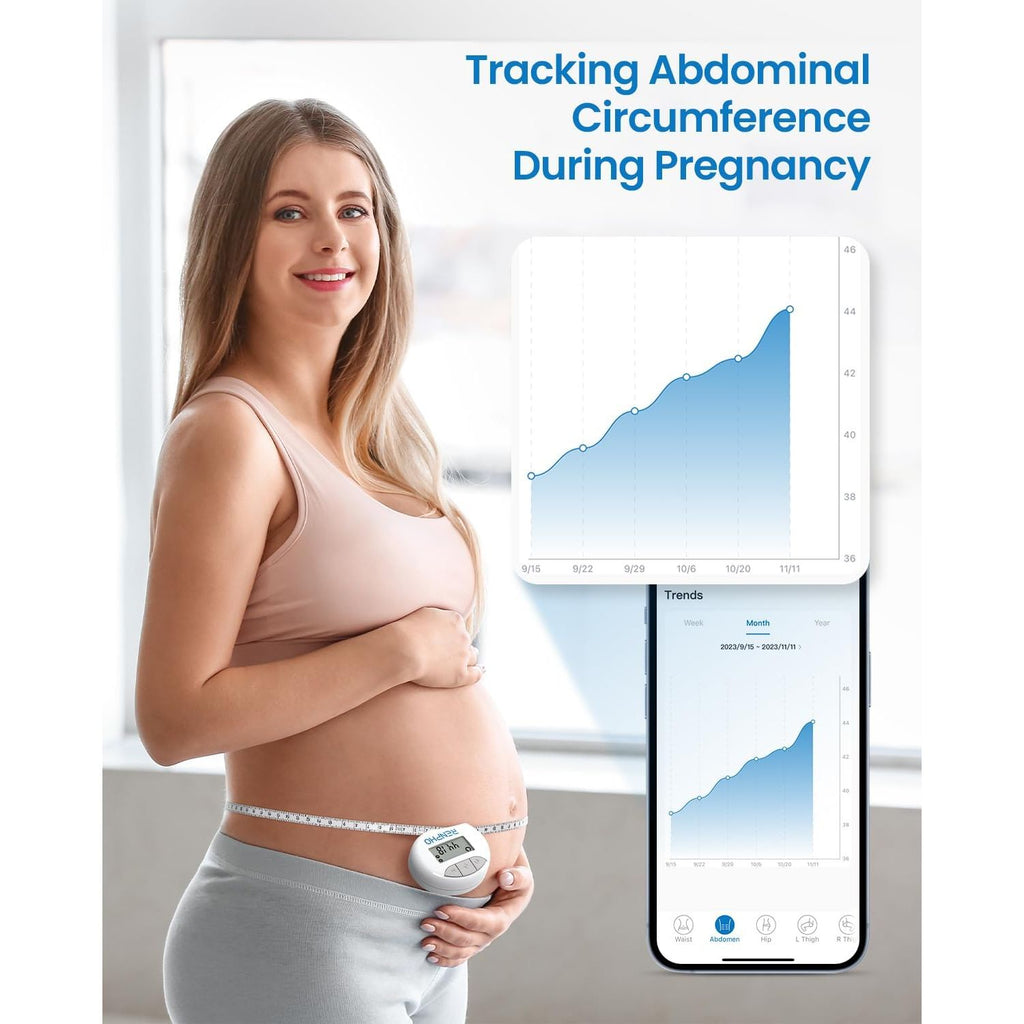 Buy now RENPHO Body Measuring Tape, Smart Tape Measure for Weight Loss, Bluetooth Fitness Equipment with App, Measuring Waist, Hip, Bust, Arms, Muscle Gain, Retractable, 60in /150cm, White at indiglob india
