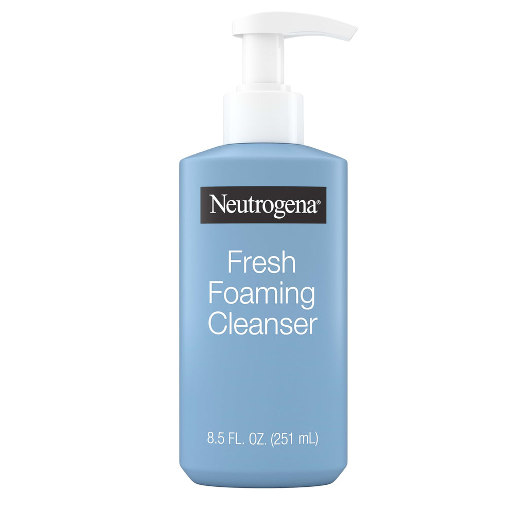 Buy now Neutrogena Fresh Foaming Facial Cleanser, All-In-One Makeup Remover Face Wash for Nor-mal to Oily Skin Deeply Cleanses & Removes Waterproof Makeup, Soap-Free, Non-Comedogenic, 8.5 fl. oz at indiglob india