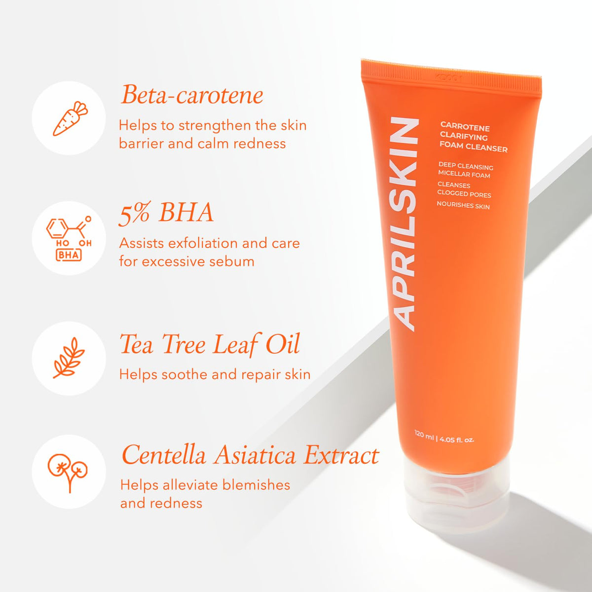 APRILSKIN Carrotene Clarifying Foam Cleanser