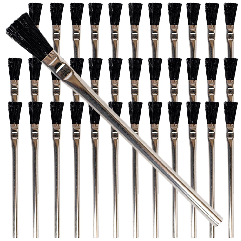Pro Grade Acid Brushes, 3/8 Inch Flux Brush for Glue & Grease, 36 Count