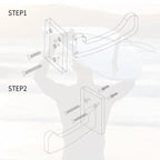 TWO STONES Surfboard Racks for The Wall, Surfboard Rack Hanger Works as a Shortboard, Skimboard & Longboard Hanger or Stand Indoor or Outdoor