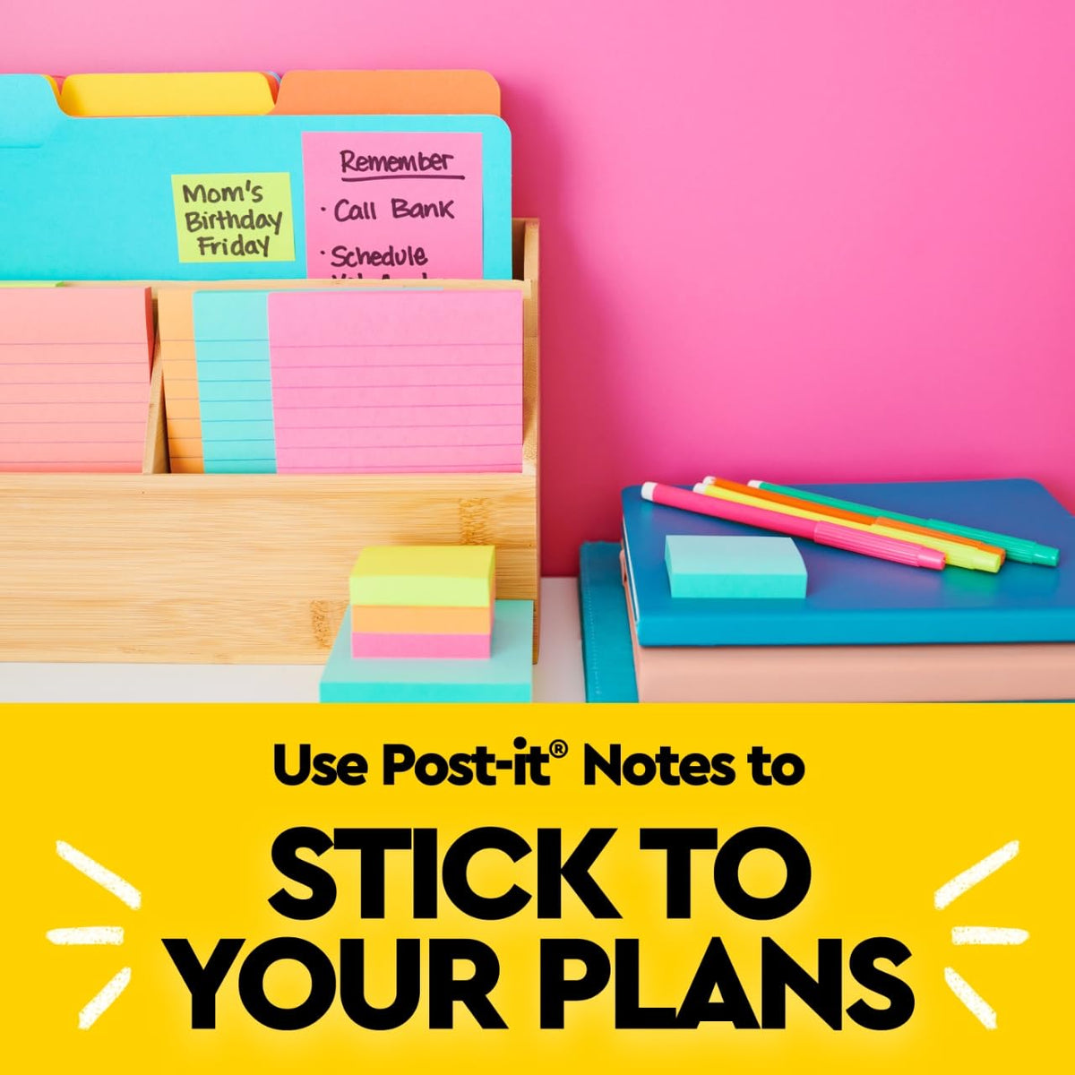 Post-it Notes, 1.38 x 1.88 in, Poptimistic Collection, 4 Pads