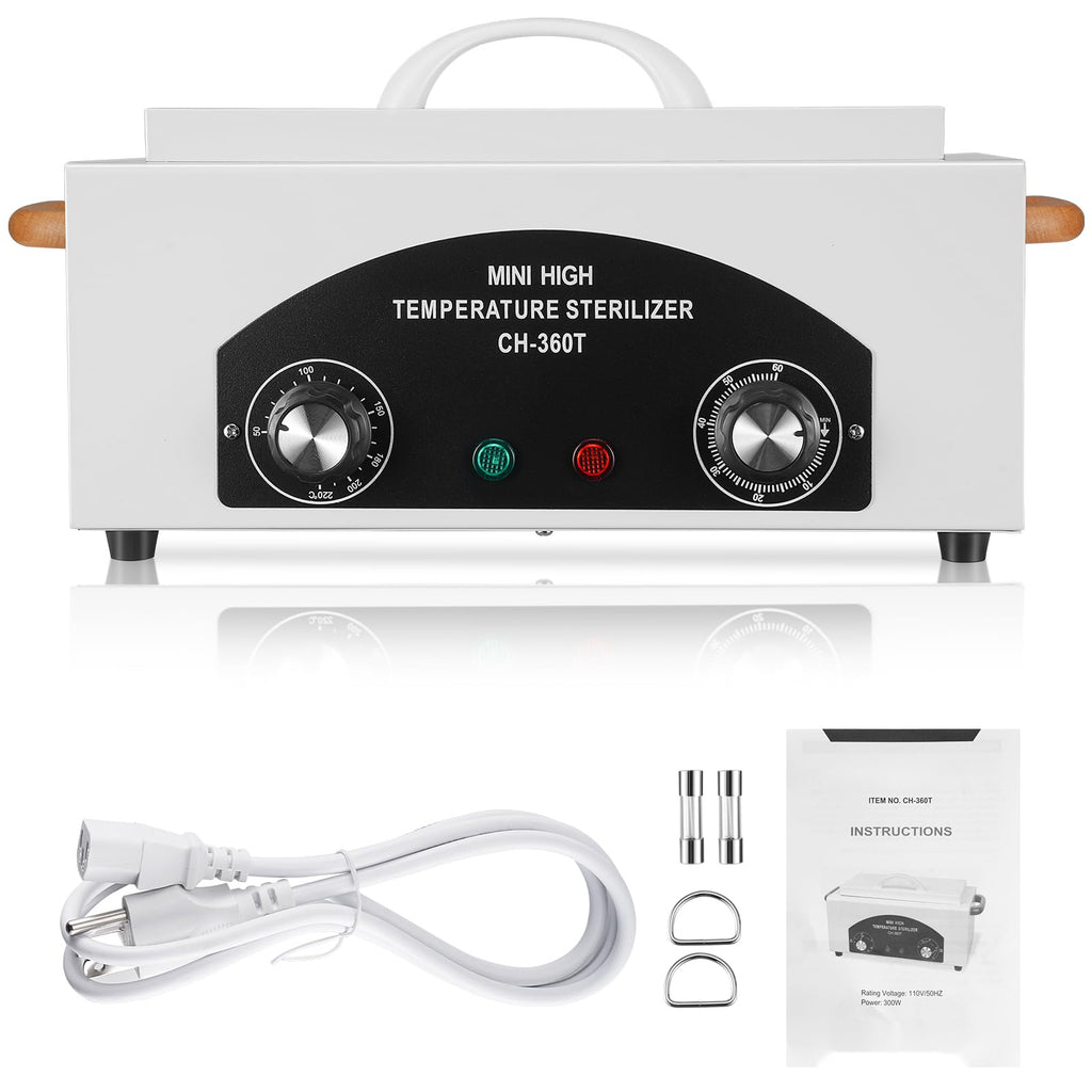 High Temperature Sterilizer Dry Heat Nail Tool Dental Tool Sterilizer 1.5L