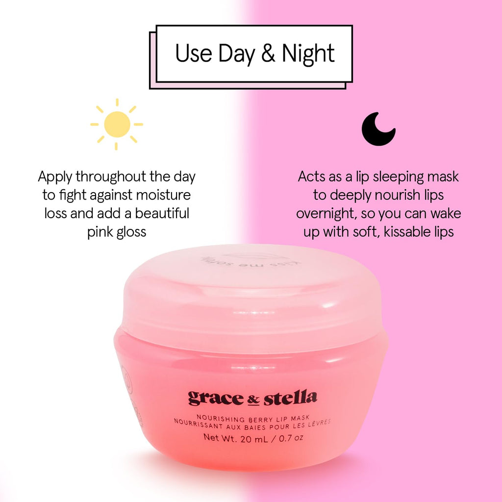 grace & stella Award Winning Lip Butter - Hydrating Lip Balm (3 - Pack) | Nourishing Lip Mask Travel Essentials, Travel Size Toiletries, Birthday Gifts for Women & Teens - Overnight Lip Repair -Vegan