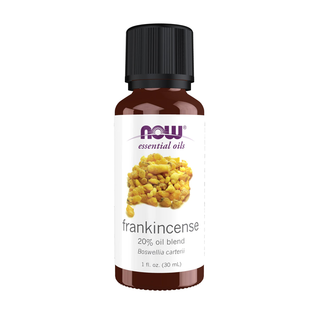Buy now NOW Essential Oils, Frankincense Oil Blend, 20% Blend of Pure Frankincense Oil in Pure Jojoba Oil, Centering Aromatherapy Scent, Steam Distilled, Vegan, Child Resistant Cap, 1-Ounce at indiglob india