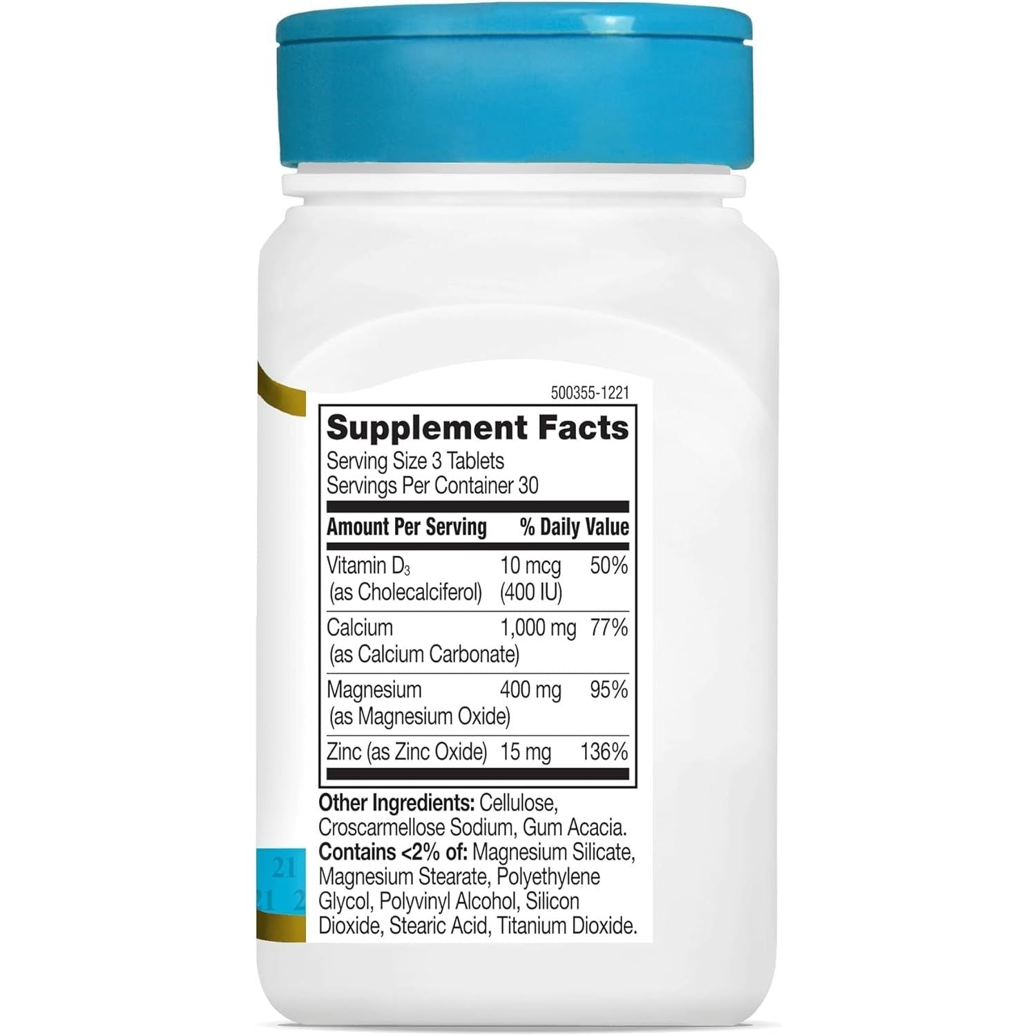 Buy now 21st Century Cal Mag Zinc +D Tablets, 90 Count (Pack of 2) at indiglob india