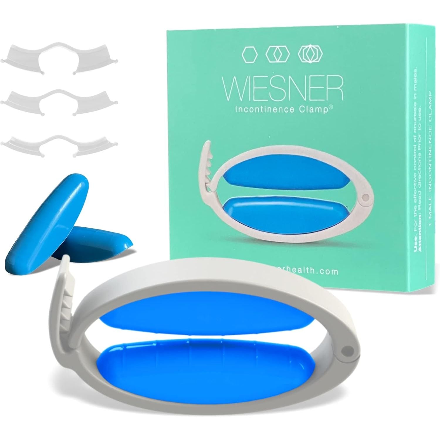 Buy now Original Wiesner Male Incontinence Clamp - 3 Adjustable Sizes - Comfort and Confidence All Day Long - Wiesner Clamp - Clamp for Incontinence! Default at indiglob india