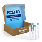Buy now Oral-B iO Series Ultimate Clean Electric Toothbrush Replacement Brush Heads for an Oral-B Electric Toothbrush, 2 Count, Black at indiglob india