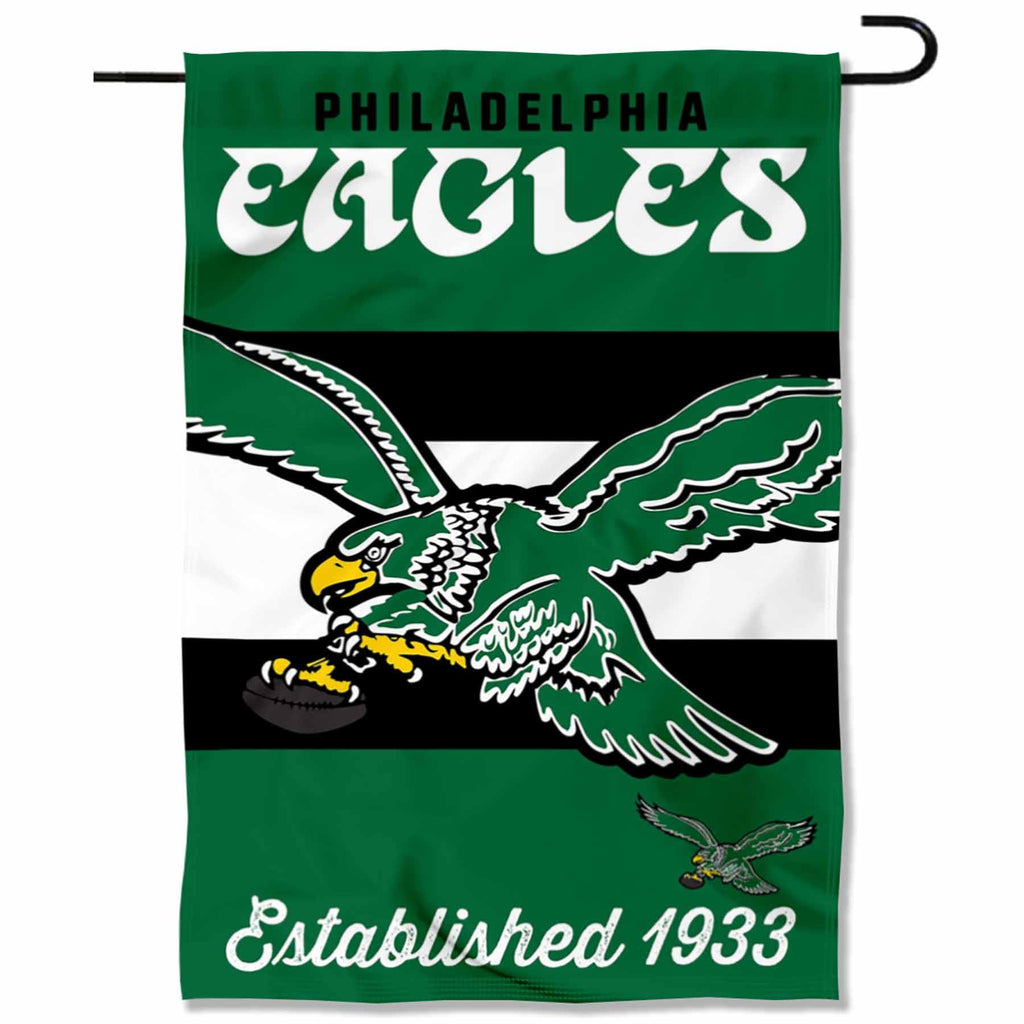 WinCraft Philadelphia Eagles Retro Vintage Throwback Double Sided Garden Flag