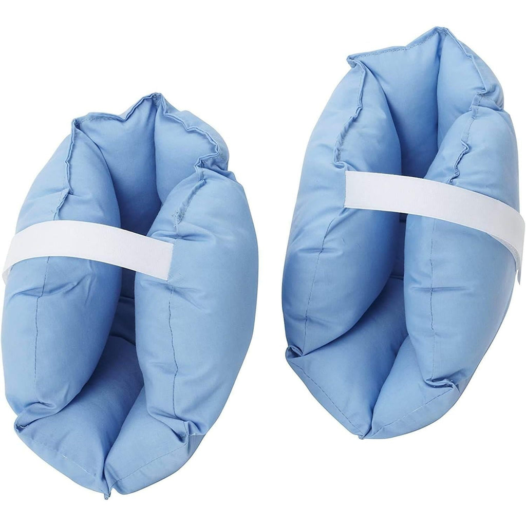 Buy now DMI Heel Cushion Protector Pillow to Relieve Pressure from Sores and Ulcers, Foot Pillow, FSA HSA Eligible, Adjustable in Size, Blue, White, Sold as a Set of 2 at indiglob india