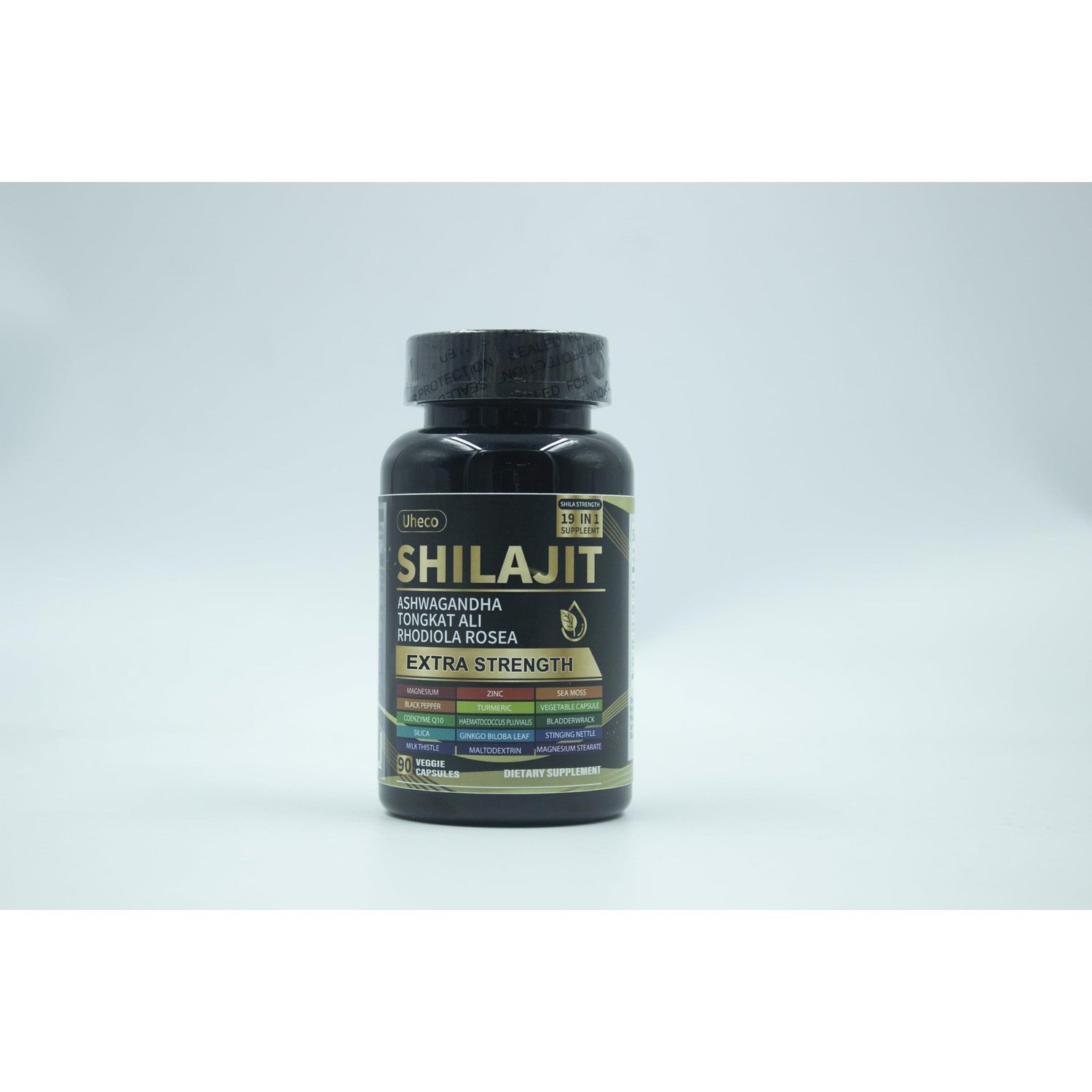19-in-1 Shilajit Capsules for Men & Women, 90 Count | Energy Boost & Immune Support, 85+ Trace Minerals, 60% Fulvic Acid, Gluten Free, Non-GMO, Vegan, Natural Mineral Supplement