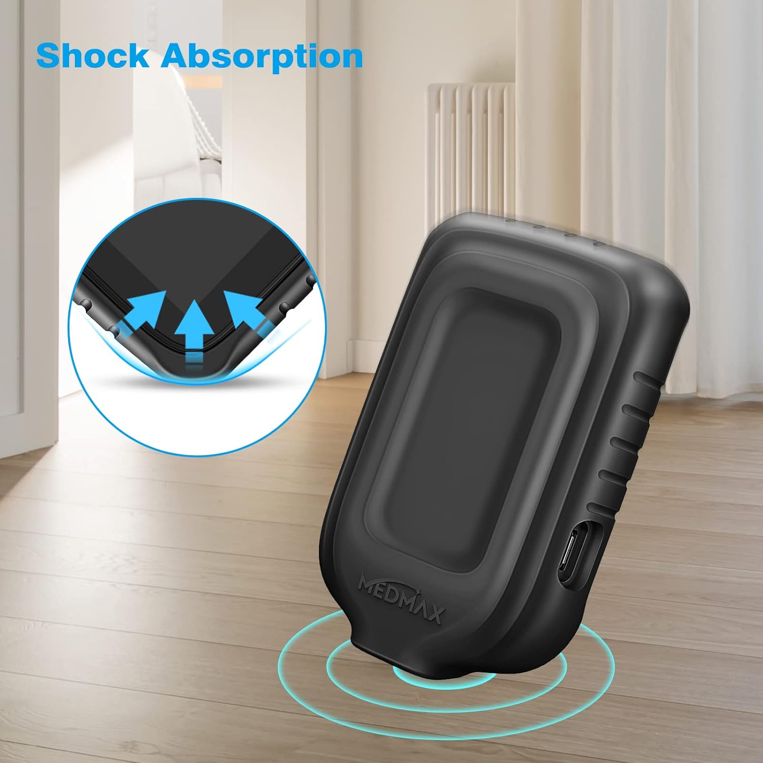 Buy now Silicone Case for Freestyle Libre 3 2 / Libre Reader, Lightweight Shockproof Anti Slip Protective Cover Soft Gel Skin with Raised Bezel (Black) at indiglob india