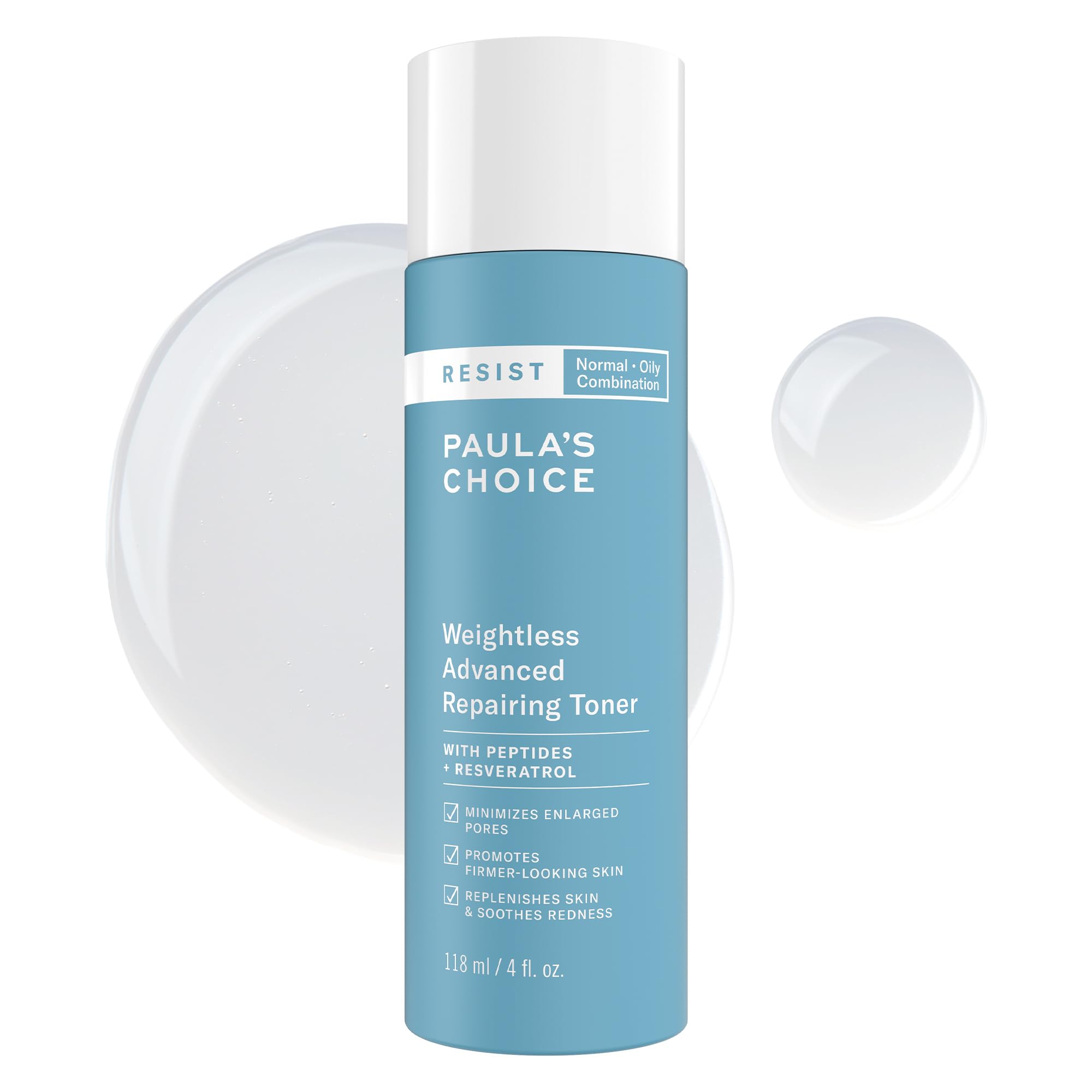 Buy now Paula's Choice Resist Weightless Advanced Repairing Face Toner, Facial Toner with Niacinamide & Hyaluronic Acid, Improves Skin & Boosts Hydration, Normal, Combination, Oily Skin, Fragrance Free, 4oz at indiglob india