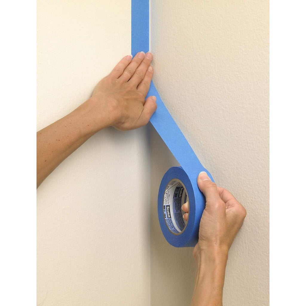 Buy now 3M Scotch-Blue 2090 Safe-Release Crepe Paper Multi-Surfaces Painters Masking Tape, 27 lbs/in Tensile Strength, 60 yds Length x 3/4" Width, Blue at indiglob india