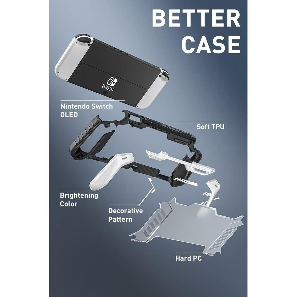Buy now i-Blason Armorbox for Nintendo Switch OLED Case 2021 Dockable Comfortable Grip Protective Anti-Scratch Case Compatible with Nintendo Switch OLED Model and Joy-Con Controller (White) at indiglob india