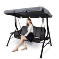 Buy now Swing Chair Canopy Replacement, 2 Seater Garden Seat Cover, Waterproof Windproof Anti-UV Heavy Duty Rip Proof Hammock Top Outdoor Furniture Covers (Grey, Small), Gray Gray at indiglob india