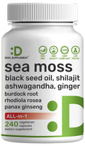 DEAL SUPPLEMENT 14-in-1 Irish Sea Moss Complex, 240 Veggie Capsules