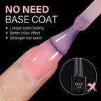 Premium imported AILLSA short almond nail tips, 450PCS, no base coat needed for vibrant color and strong bond.