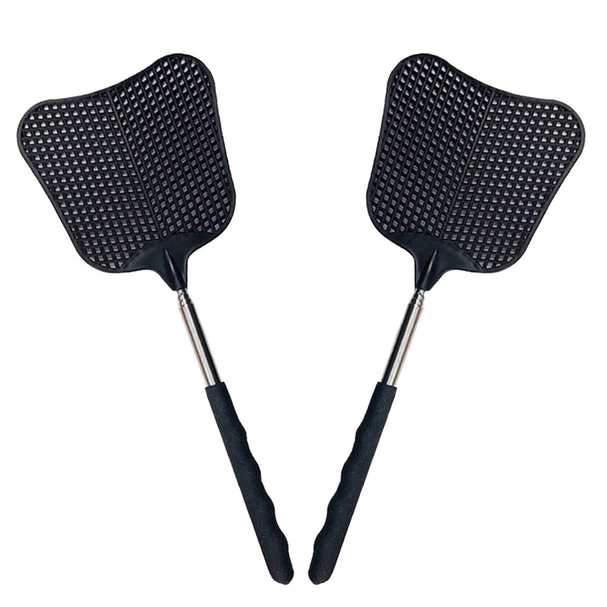 2Pack Telescopic Fly Swatters, Plastic Fly Swatter, Extendable Flyswatter