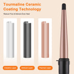 1/2 Inch to 1 Inch Tapered Curling Wand for Short, Medium & Long Hair