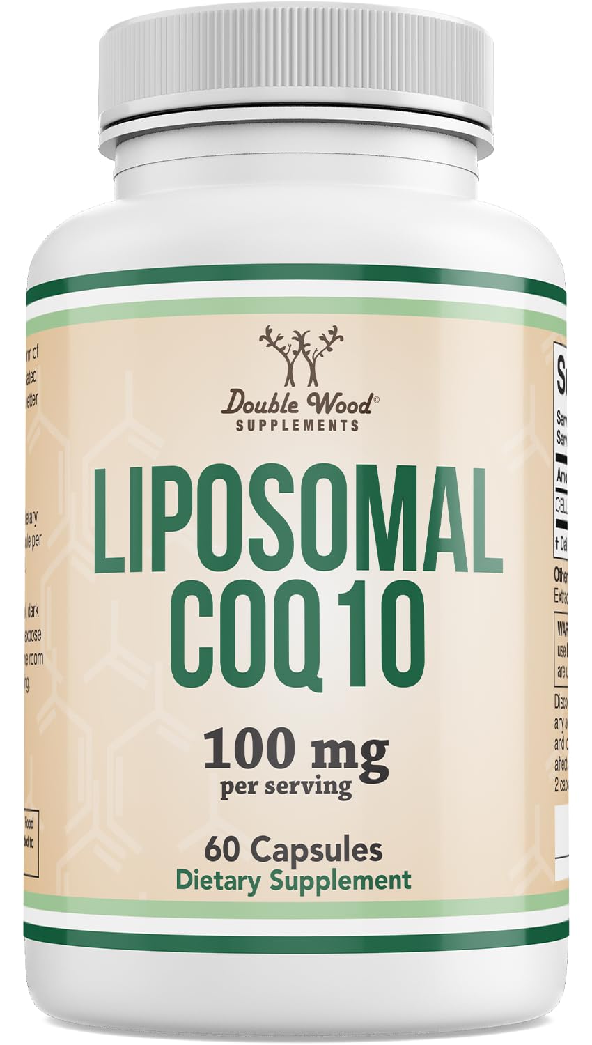Liposomal CoQ10 100mg CELLg8, Energy + Heart Health Support, 60 Capsules