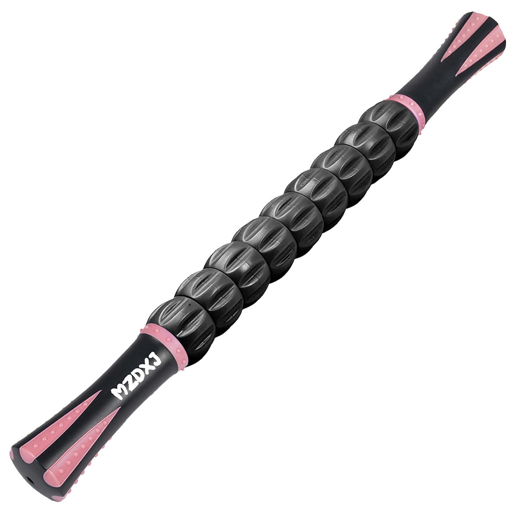 Buy now Muscle Roller Massage Roller Stick- Deep Tissue Fascia Blaster for Myofascial Pain Relief, Lymphatic Drainage & Body Sculpting, Handheld Physical Therapy & Recovery Tool (Black White-24 inch) at indiglob india