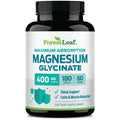 Pure Magnesium Glycinate 400mg Serving - High Absorption Magnesium Glycinate - Mag Bisglycinate for Stress, Bones, Muscles, Nerves, Relaxation & Heart Health, Non GMO & Gluten Free - 180 Capsules