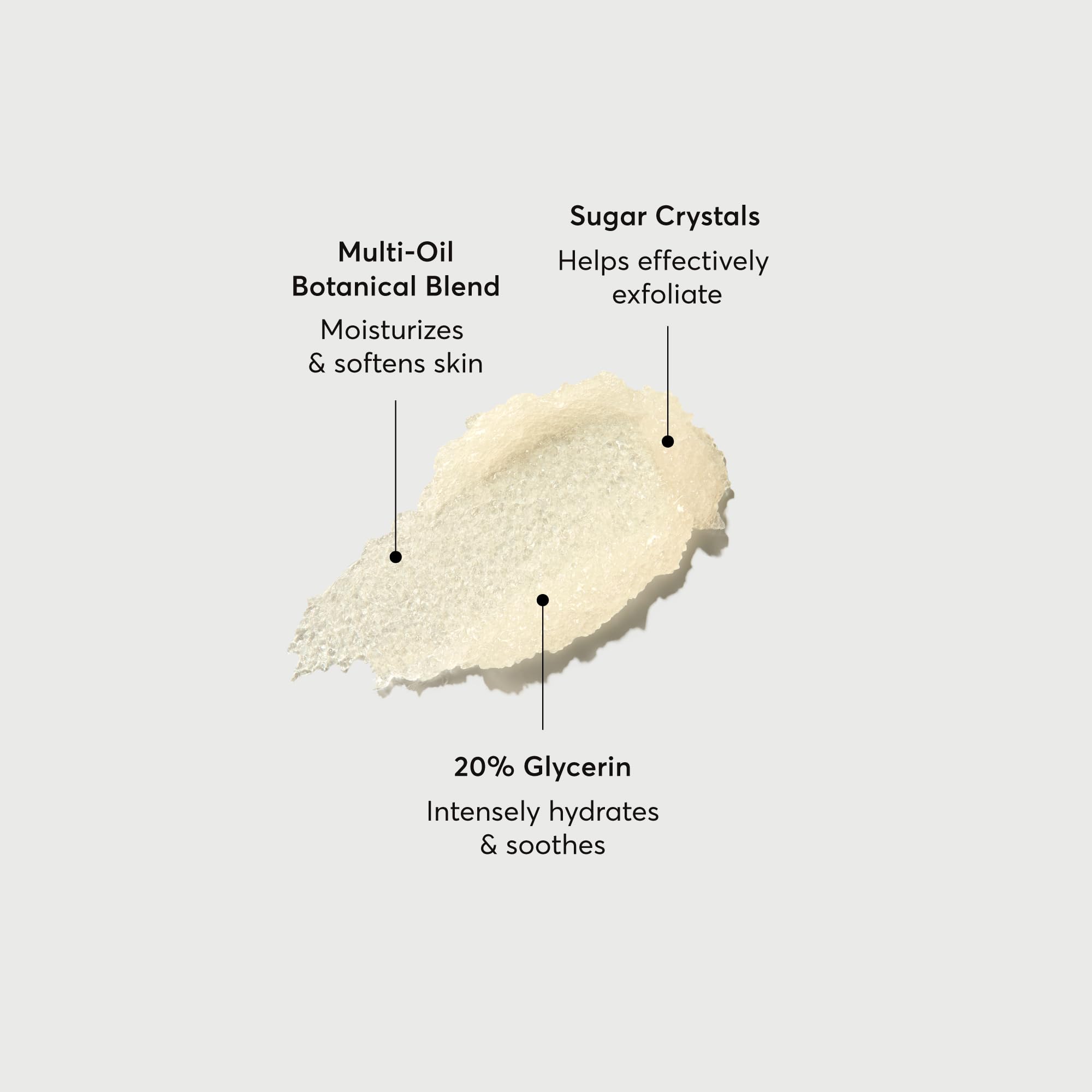 Naturium Glow Getter Body Scrub, Exfoliating Sugar Crystals with Linoleic-Rich Oils, Glycerin & Squalane, 226 g / 8 oz