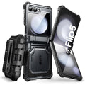 Buy now i-Blason for Samsung Galaxy Z Flip 5 Case with Stand, [Built-in Screen Protector] [Hinge Protection], Full-Body Protection Magnetic Phone Case for Galaxy Z Flip 5, Black Black at indiglob india