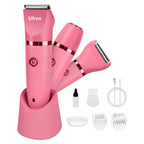 Ufree 3-in-1 Bikini Trimmer Electric Razors for Women, Gifts for Women | Ceramic Blade, IPX7 Waterproof, Lady Shaver, Travel Lock, for Face, Legs, Pubic Hair, Underarms, Body Hair Trimmer, Purple