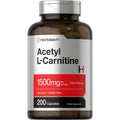 Horbäach Acetyl L-Carnitine 1500mg | 200 Capsules | Extra Strength