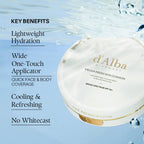 d'alba Piedmont Vegan Fresh Sun Cushion, BROAD SPECTRUM SPF 50 + Korean Sunscreen for Face, Hydrating, Thin Layer, For All Skin Types (0.88 oz)