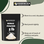 Borax Powder 5lb by Essencea Pure Bulk Ingredients | Can be used as Multi-Purpose Cleaner | Bulk Bag (80 Ounces)