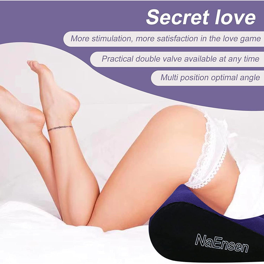 Sex Toys Adult Toys Pillow Position Cushion Triangle Inflatable Furniture Couples Toy Positioning for Deeper Position Support Pillow Men Women for Couples