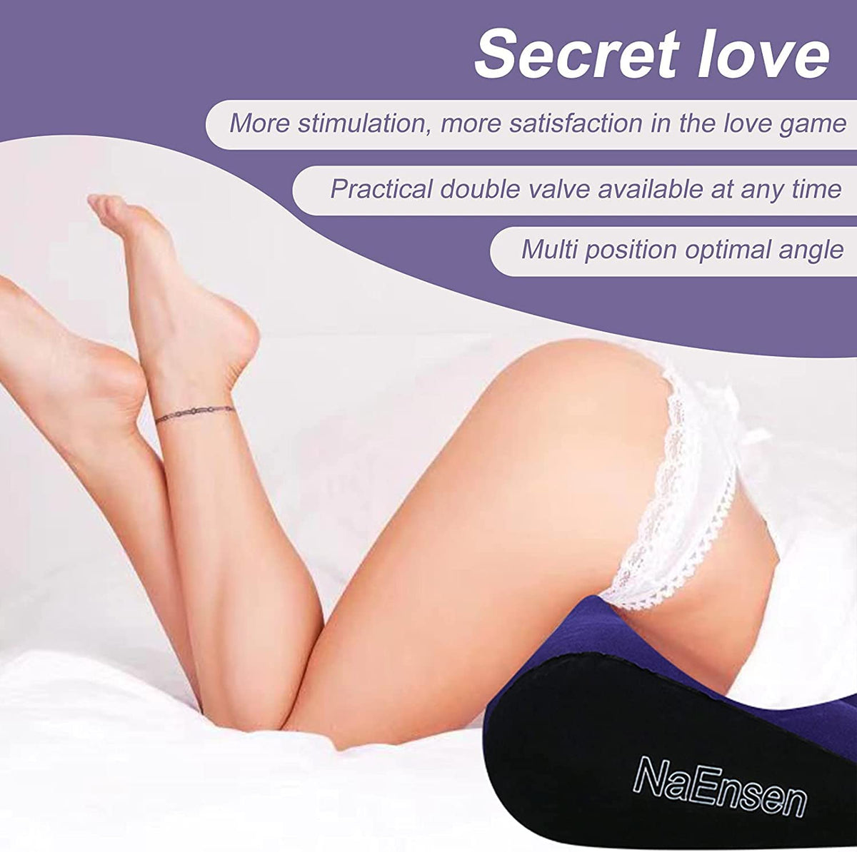Sex Toys Adult Toys Pillow Position Cushion Triangle Inflatable Furniture Couples Toy Positioning for Deeper Position Support Pillow Men Women for Couples