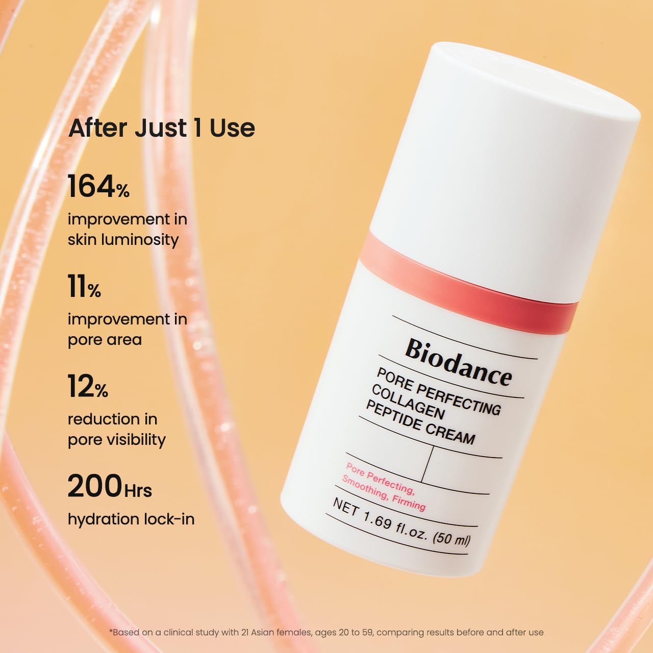 BIODANCE Pore Perfecting Collagen Peptide Cream, Hydrating, Plumping, Pore Care, Firming Facial Moisturizer, Korean Skin Care, Self Care Gifts for Women | 1.69 fl. oz.